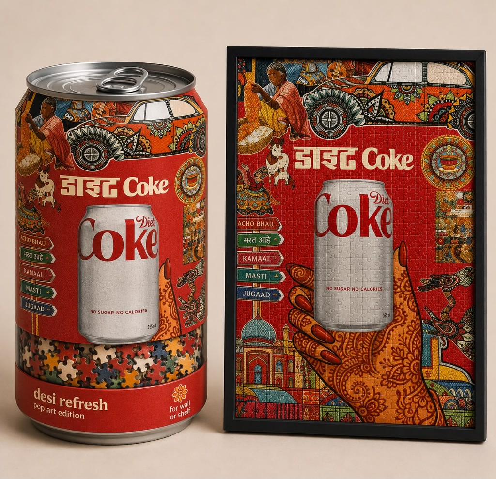desi refresh puzzle can and framed art