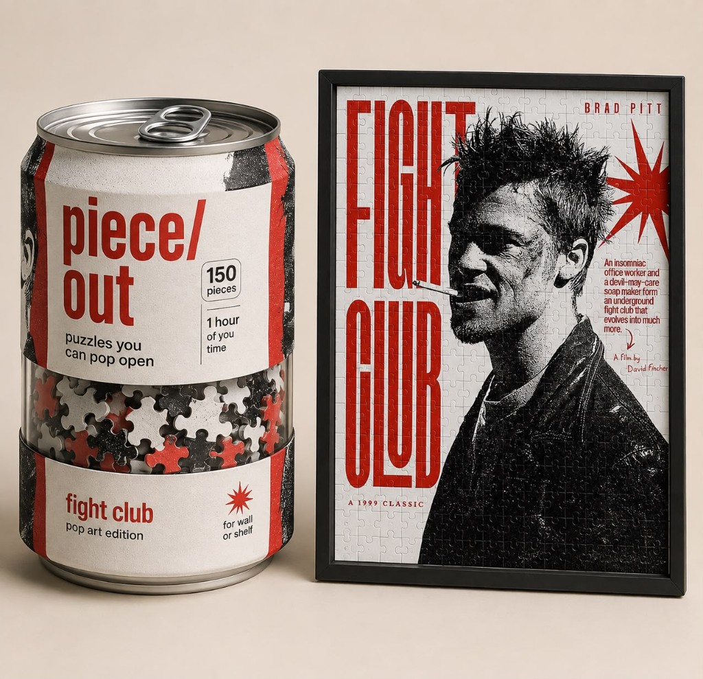 fight club puzzle can and framed art