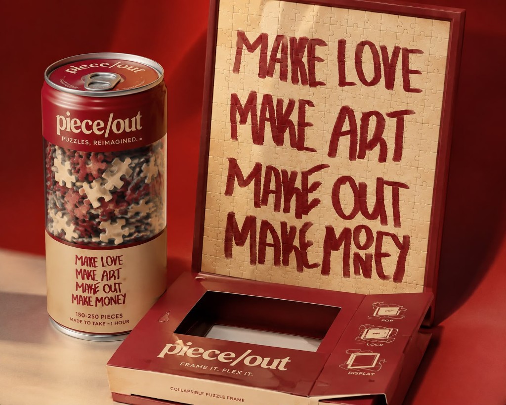 make love puzzle can and framed art